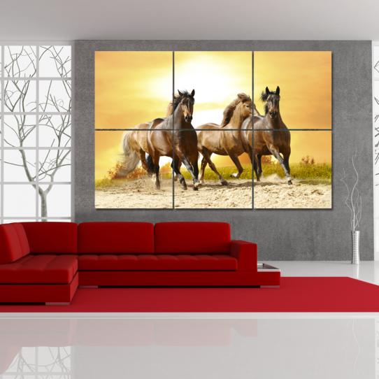 Triptyque Forex Chevaux