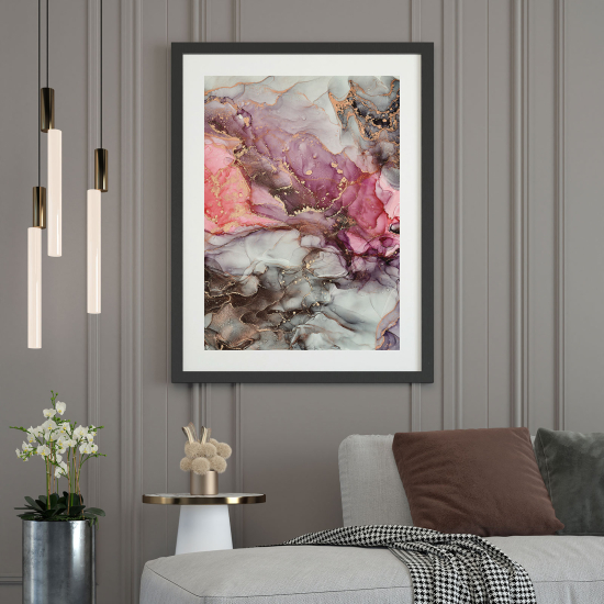 Affiche / Poster - Effet marbré