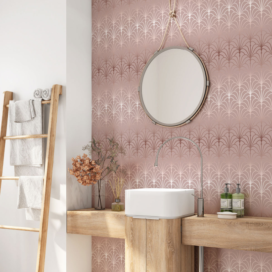 Crédence adhésive salle de bain - Motif élégant
