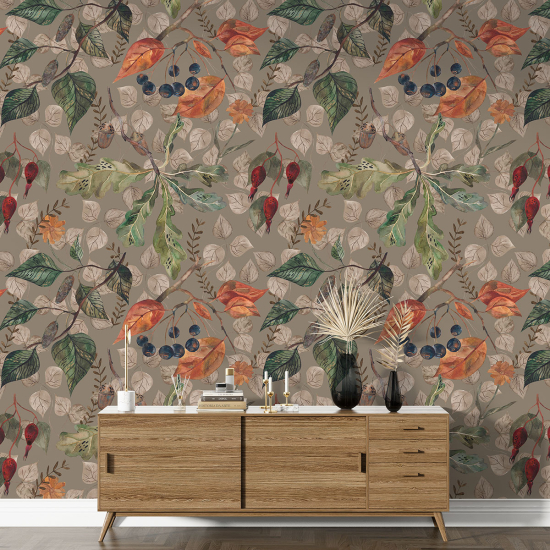 Papier peint motif XL - Motif botanique