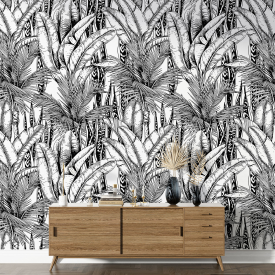 Papier peint motif XL - Motif botanique