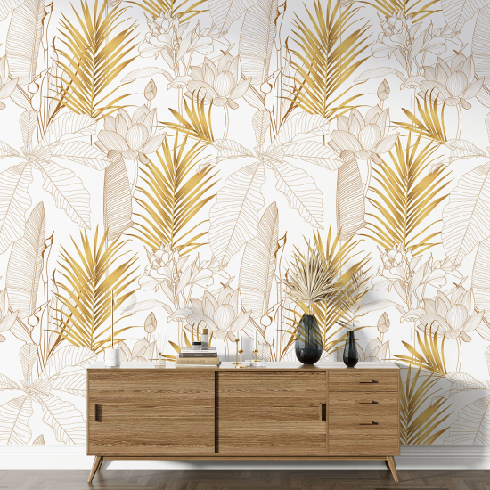 Papier peint motif XL - Motif botanique