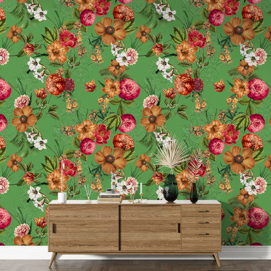 Papier peint motif XL - Motif floral
