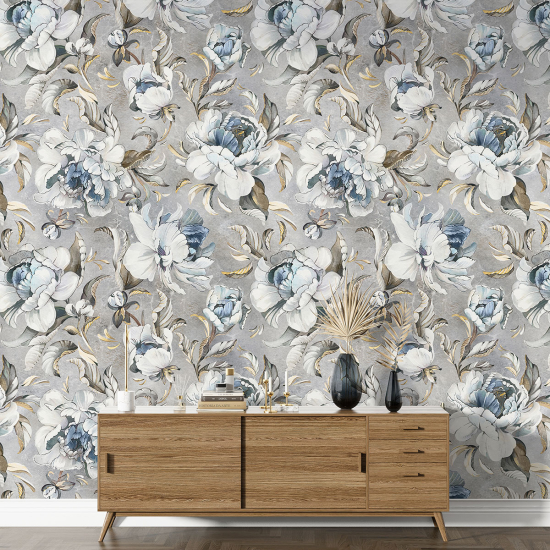 Papier peint motif XL - Motif floral