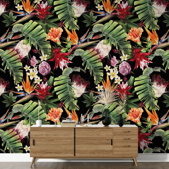Papier peint motif XL - Motif floral
