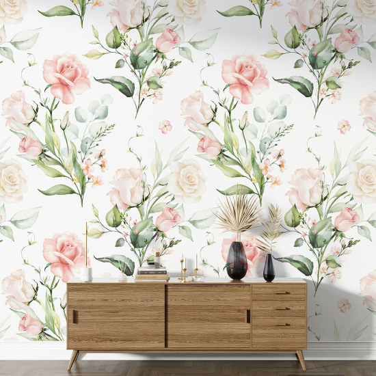 Papier peint motif XL - Motif floral