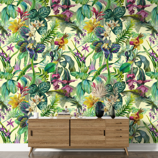 Papier peint motif XL - Motif tropical
