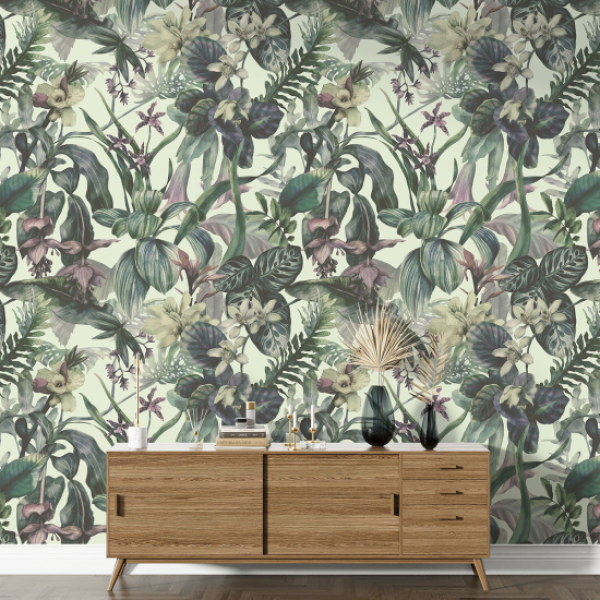 Papier peint motif XL - Motif tropical