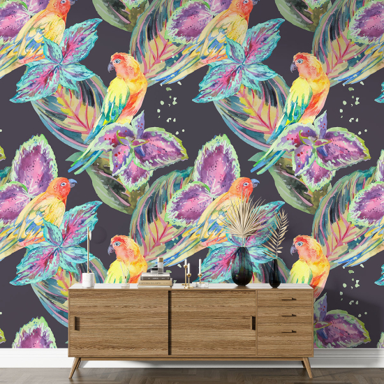 Papier peint motif XL - Oiseaux