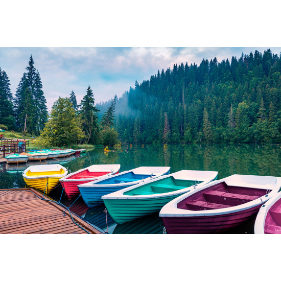 Papier peint panoramique - Bateaux sur lac