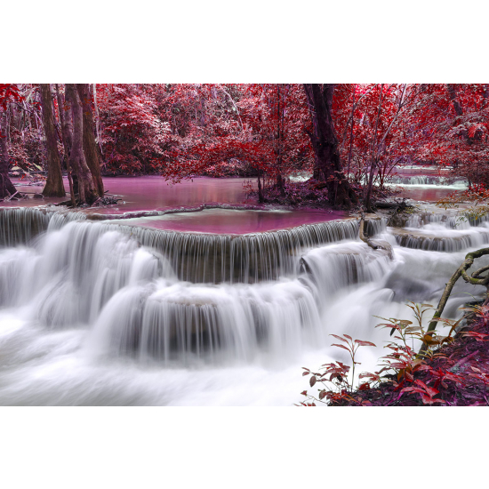 Papier peint panoramique - Cascades Fleurs