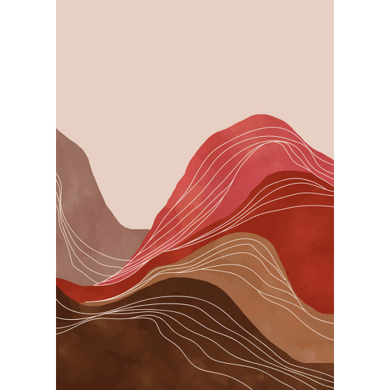 Papier peint panoramique - Désert Boho