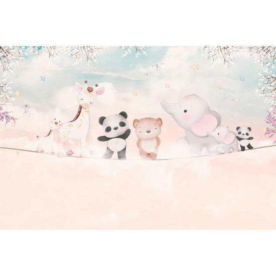 Papier peint panoramique Enfants - Animaux