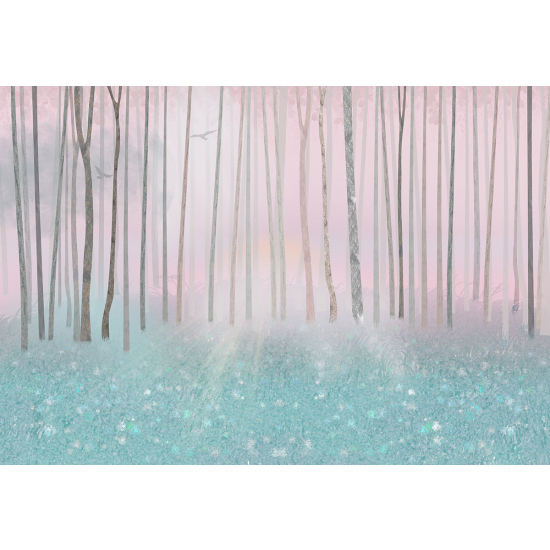 Papier peint panoramique Enfants - Arbres