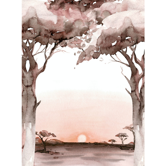 Papier peint panoramique Enfants - Couché de soleil