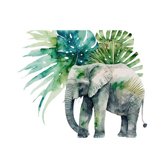 Papier peint panoramique Enfants - Éléphant