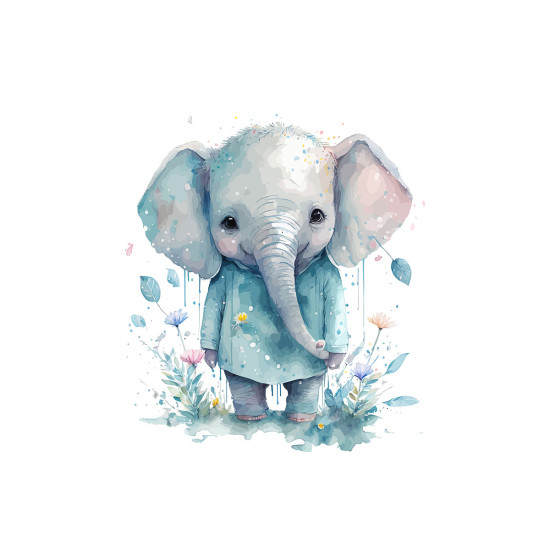 Papier peint panoramique Enfants - Éléphant