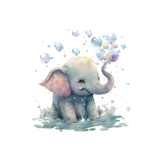 Papier peint panoramique Enfants - Éléphant