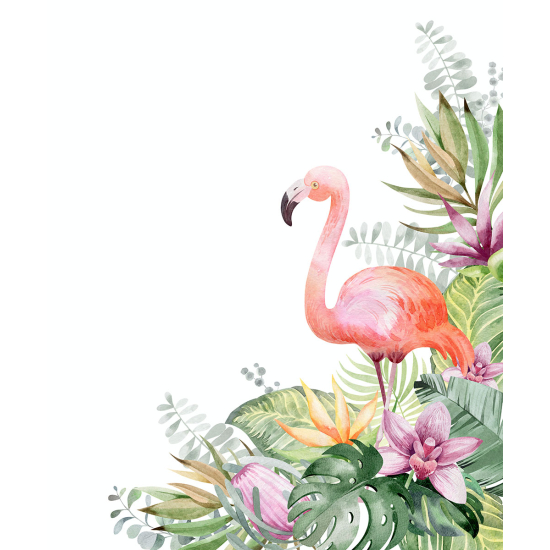 Papier peint panoramique Enfants - Flamant rose