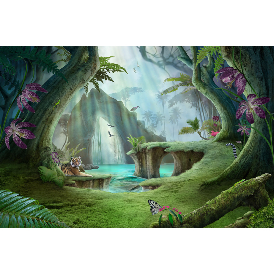 Papier peint panoramique Enfants - Forêt Enchantée