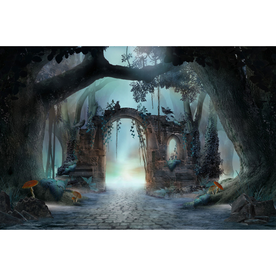 Papier peint panoramique Enfants - Forêt enchantée