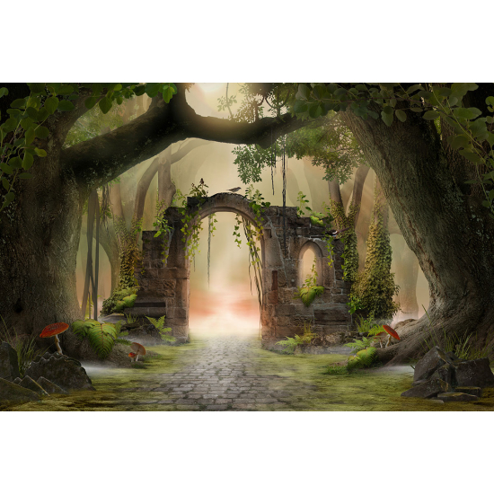 Papier peint panoramique Enfants - Forêt enchantée