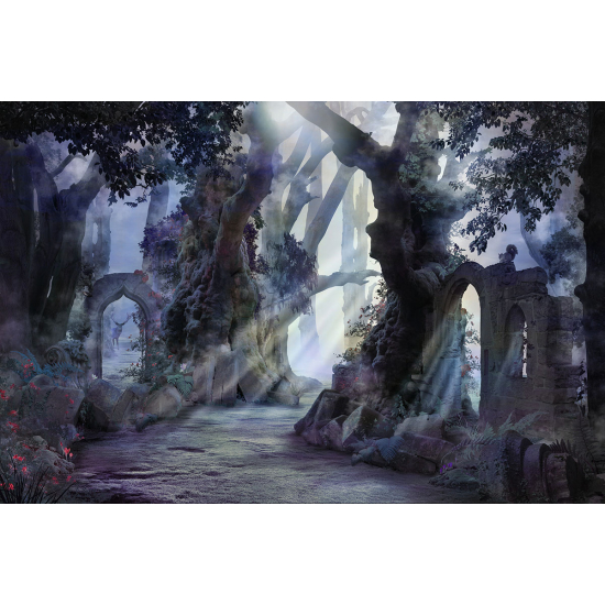 Papier peint panoramique Enfants - Forêt enchantée