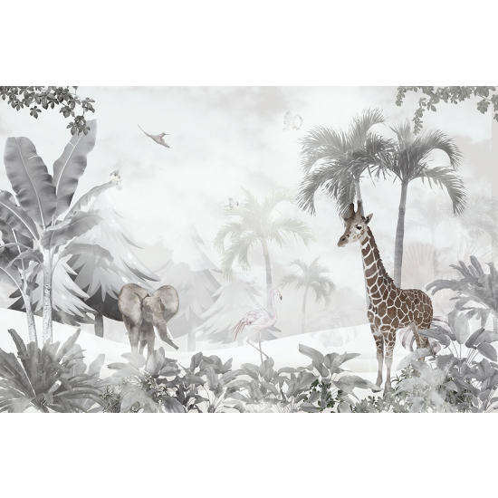 Papier peint panoramique Enfants - Forêt tropicale