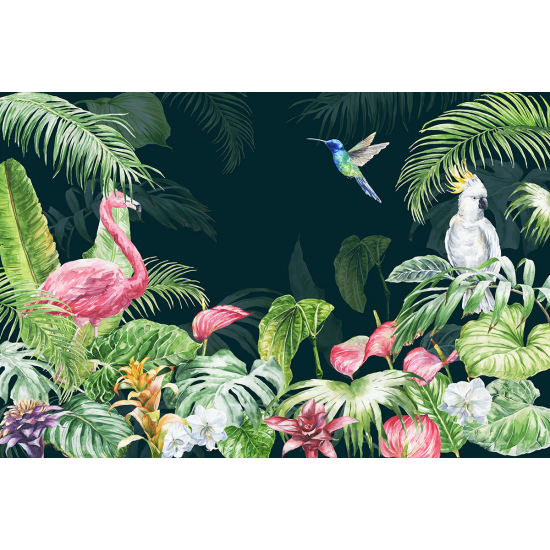 Papier peint panoramique Enfants - Forêt tropicale