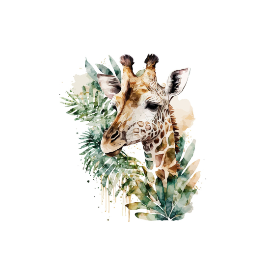 Papier peint panoramique Enfants - Girafe