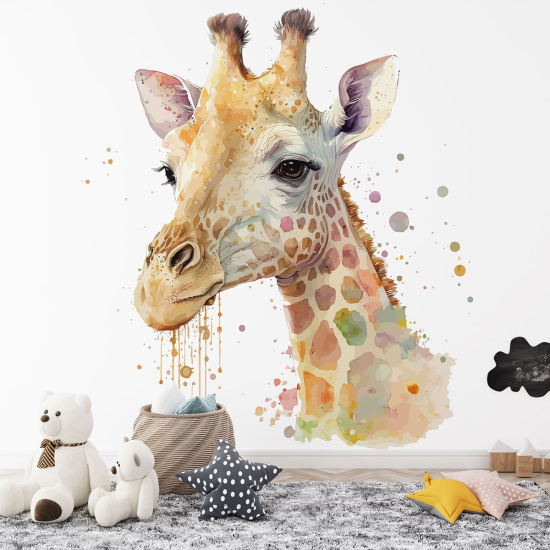 Papier peint panoramique Enfants - Girafe