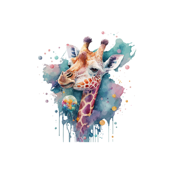 Papier peint panoramique Enfants - Girafe