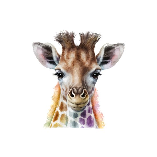 Papier peint panoramique Enfants - Girafe
