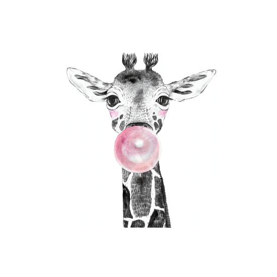Papier peint panoramique Enfants - Girafe