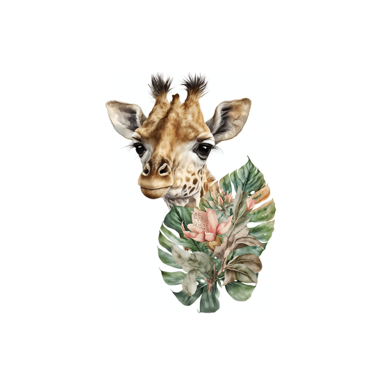 Papier peint panoramique Enfants - Girafe
