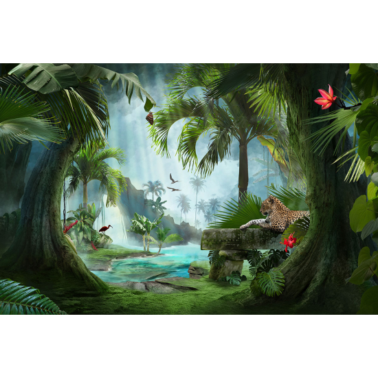 Papier peint panoramique Enfants - Jungle