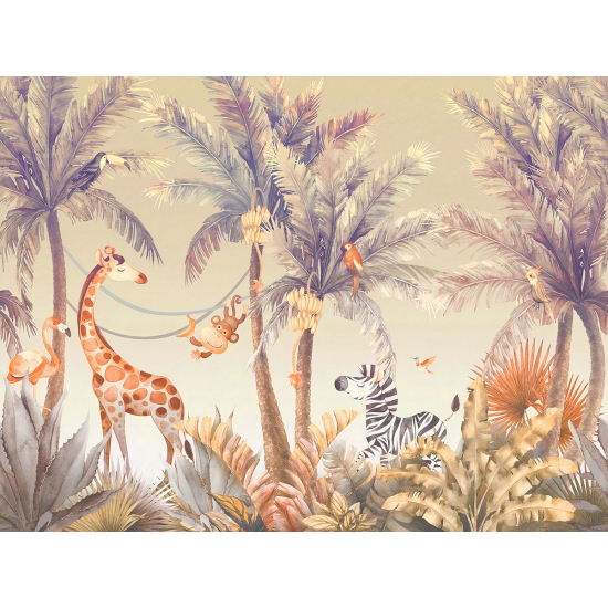 Papier peint panoramique Enfants - Jungle