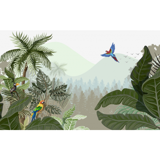 Papier peint panoramique Enfants - Jungle