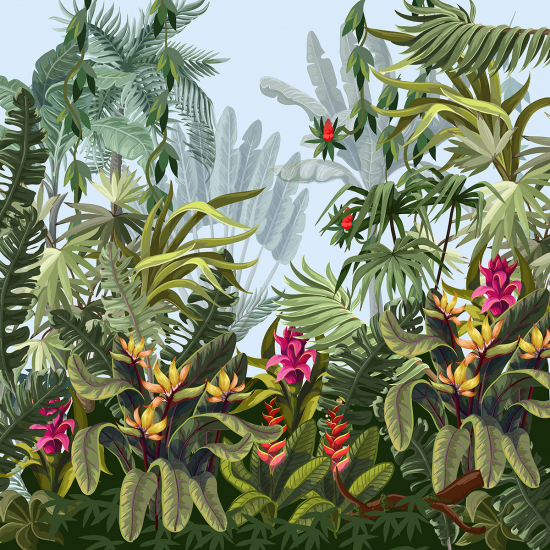 Papier peint panoramique Enfants - Jungle