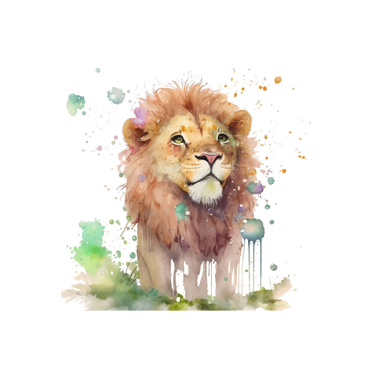 Papier peint panoramique Enfants - Lion