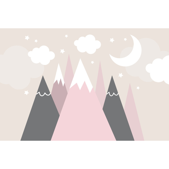 Papier peint panoramique Enfants - Montagnes