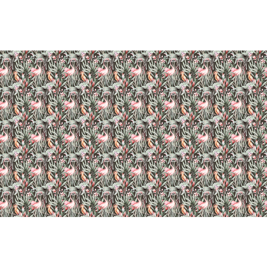 Papier peint panoramique Enfants - Motif Flamants roses