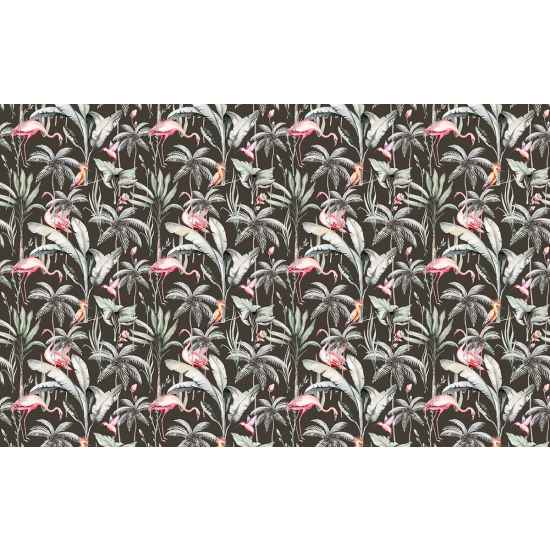 Papier peint panoramique Enfants - Motif Flamants roses