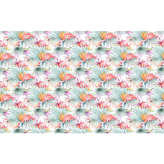 Papier peint panoramique Enfants - Motif Flamants roses