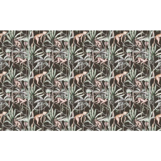 Papier peint panoramique Enfants - Motif Singes