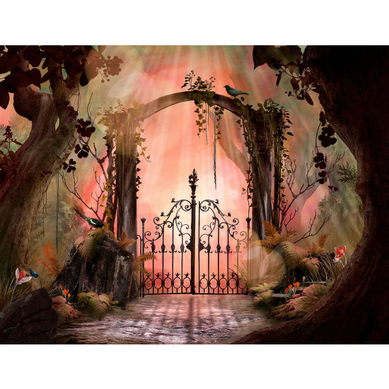 Papier peint panoramique Enfants - Porte Enchantée
