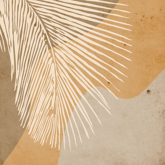 Papier peint panoramique - Feuille de palmier Design