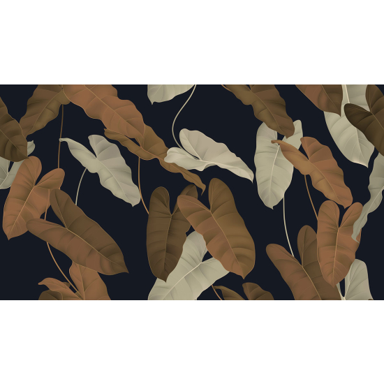 Papier peint panoramique - Feuilles