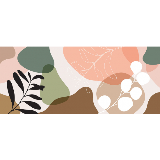 Papier peint panoramique - Feuilles Design