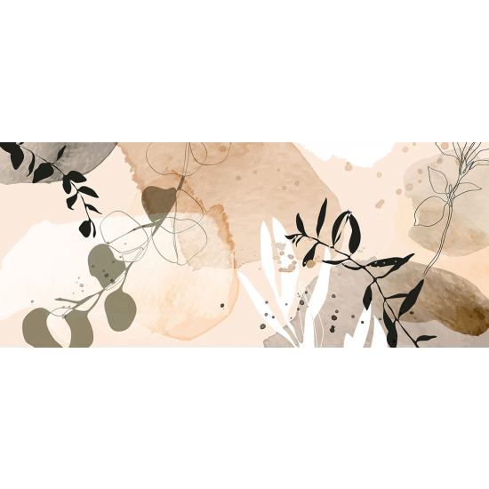 Papier peint panoramique - Feuilles Design